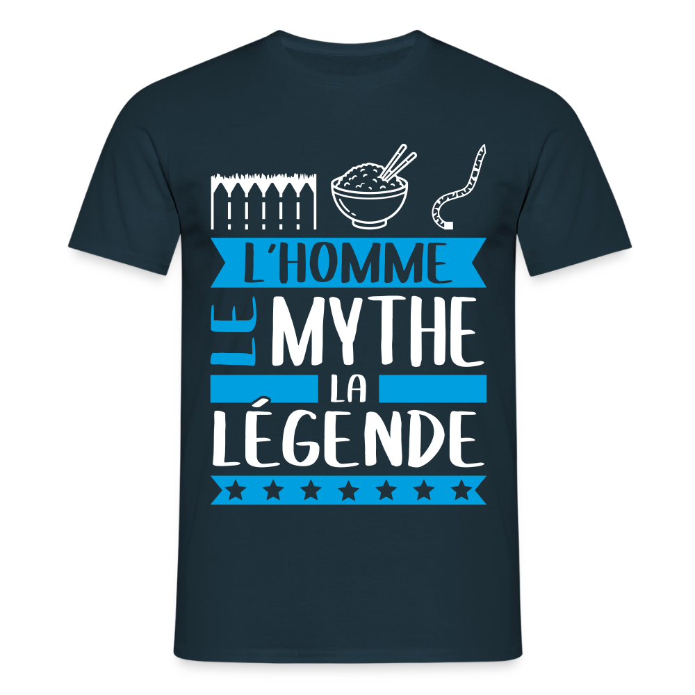 T-shirt homme Eric rébus – L’homme, le mythe, la légende - marine