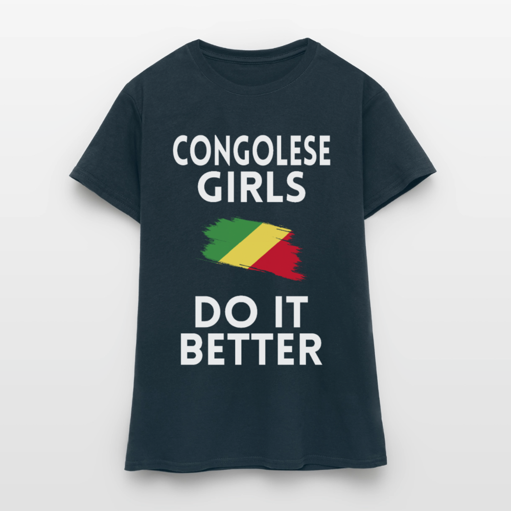 T-shirt femme - Congolese Girls Do It Better - marine