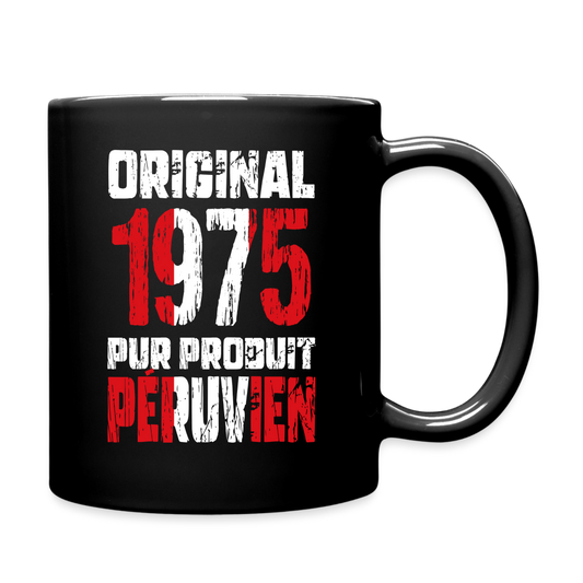 Mug uni - Anniversaire 50 Ans - Original 1975 - Pur produit Péruvien - noir