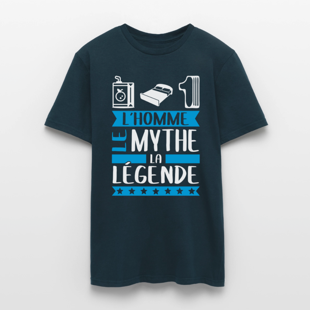 T-shirt homme Julien rébus – L’homme, le mythe, la légende - marine