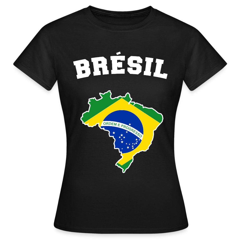 T-shirt Femme - Brésil - noir