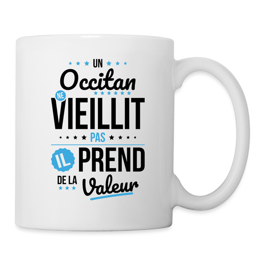 Mug blanc - Un Occitan ne vieillit pas - blanc