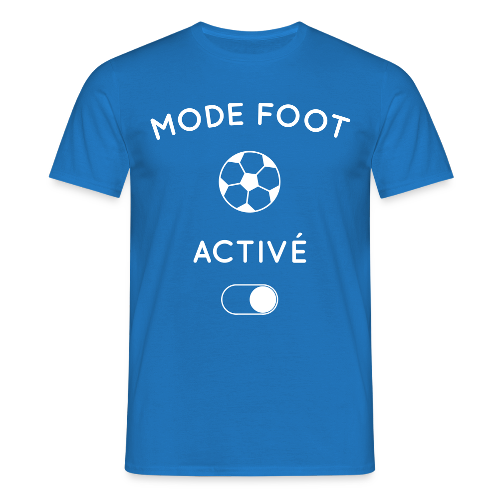 T-shirt Homme - Mode foot activé - bleu royal