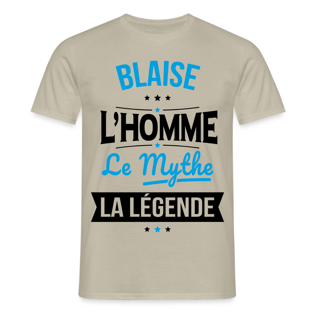 T-shirt Homme - Blaise - l'Homme - le Mythe - la Légende - beige sable