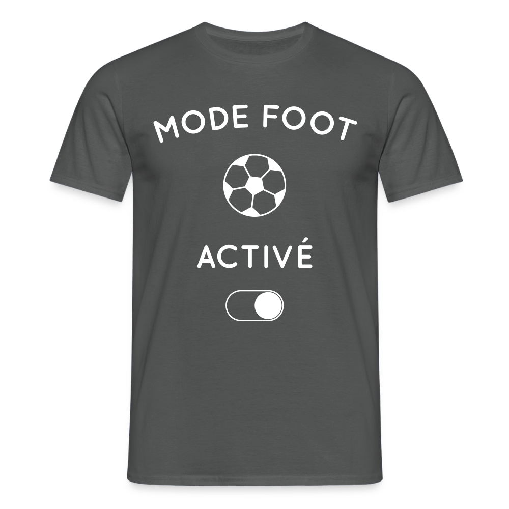 T-shirt Homme - Mode foot activé - charbon