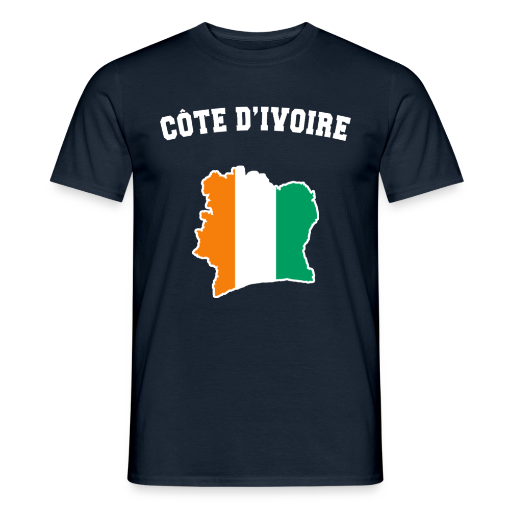 T-shirt Homme - Côte d'Ivoire - marine
