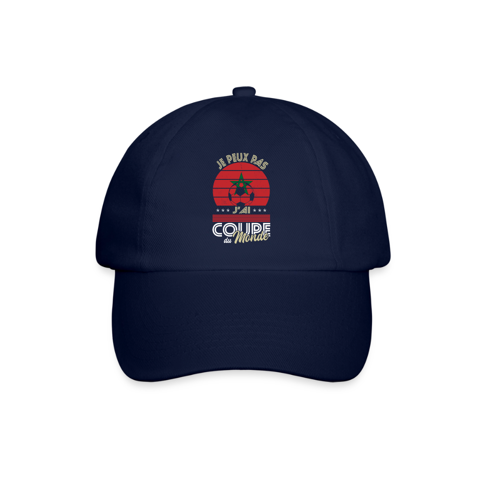 Casquette classique - Je peux pas j'ai Coupe du Monde - Maroc - bleu/bleu