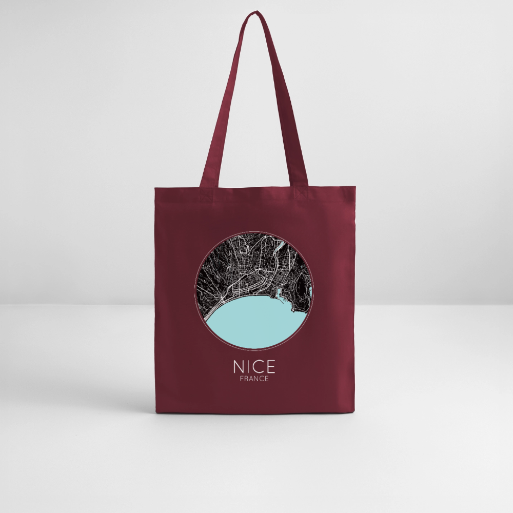 Tote Bag Nice Bio – Plan de Nice - bordeaux
