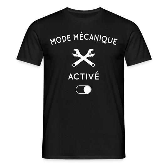 T-shirt Homme - Mode mécanique activé - noir