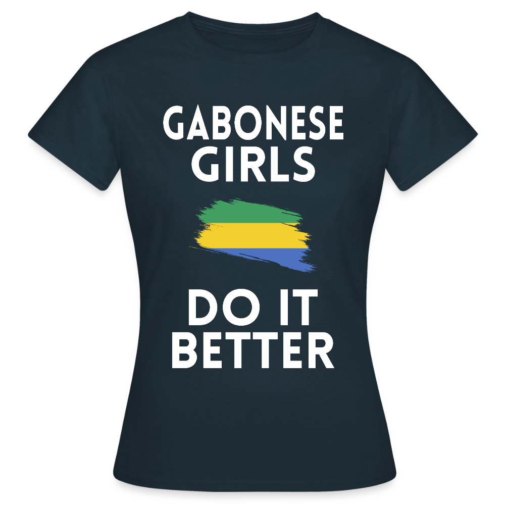 T-shirt femme - Gabonese Girls Do It Better - marine