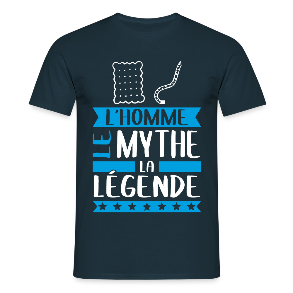 T-shirt homme Luc rébus – L’homme, le mythe, la légende - marine