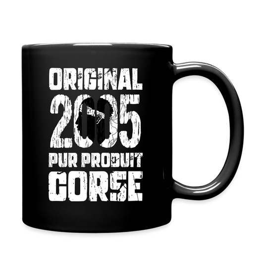 Mug uni - Anniversaire 20 Ans - Original 2005 - Pur produit Corse - noir