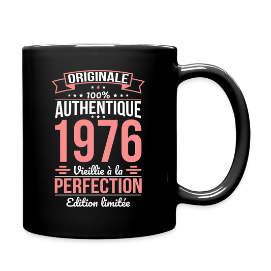 Mug anniversaire femme 50 ans – Originale 1976 - noir