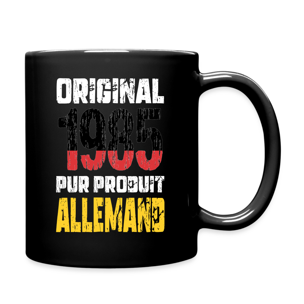 Mug uni - Anniversaire 40 Ans -  Original 1985 - Pur produit Allemand - noir