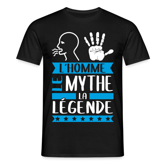T-shirt homme Romain rébus – L’homme, le mythe, la légende - noir
