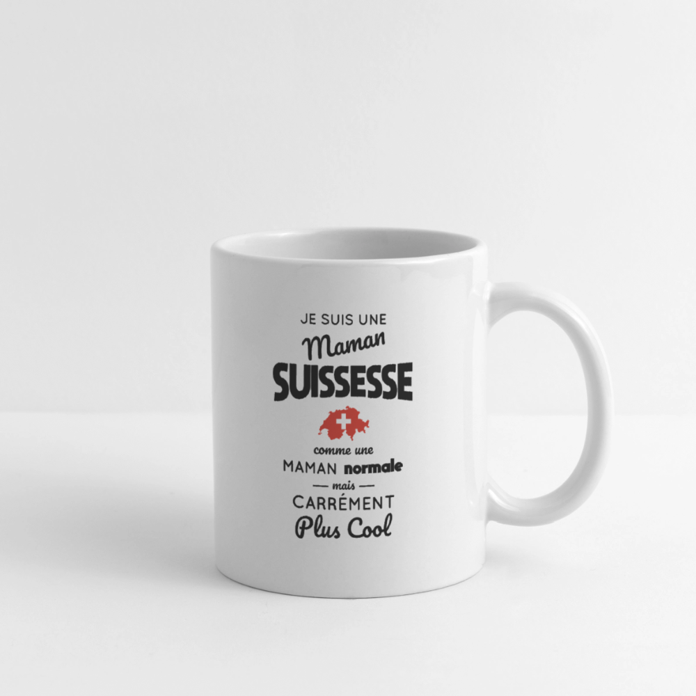 Mug blanc - Maman Suissesse plus cool - blanc