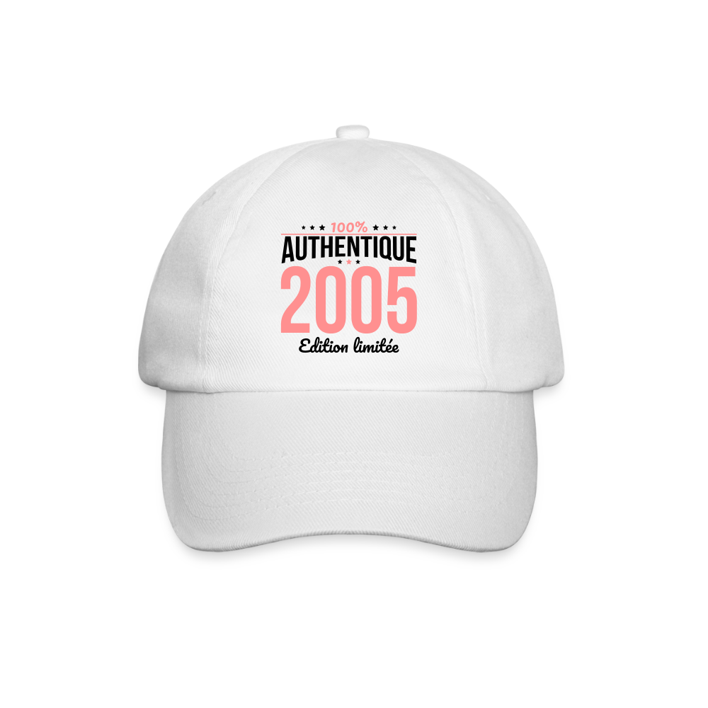 Casquette classique - Anniversaire 20 Ans - 100% Authentique 2005 - blanc/blanc