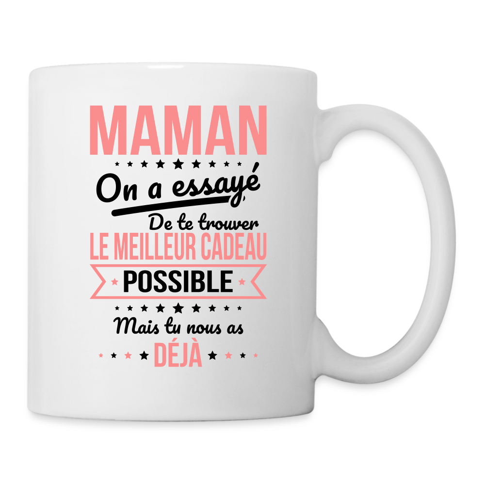 Mug blanc maman cadeau humour - blanc