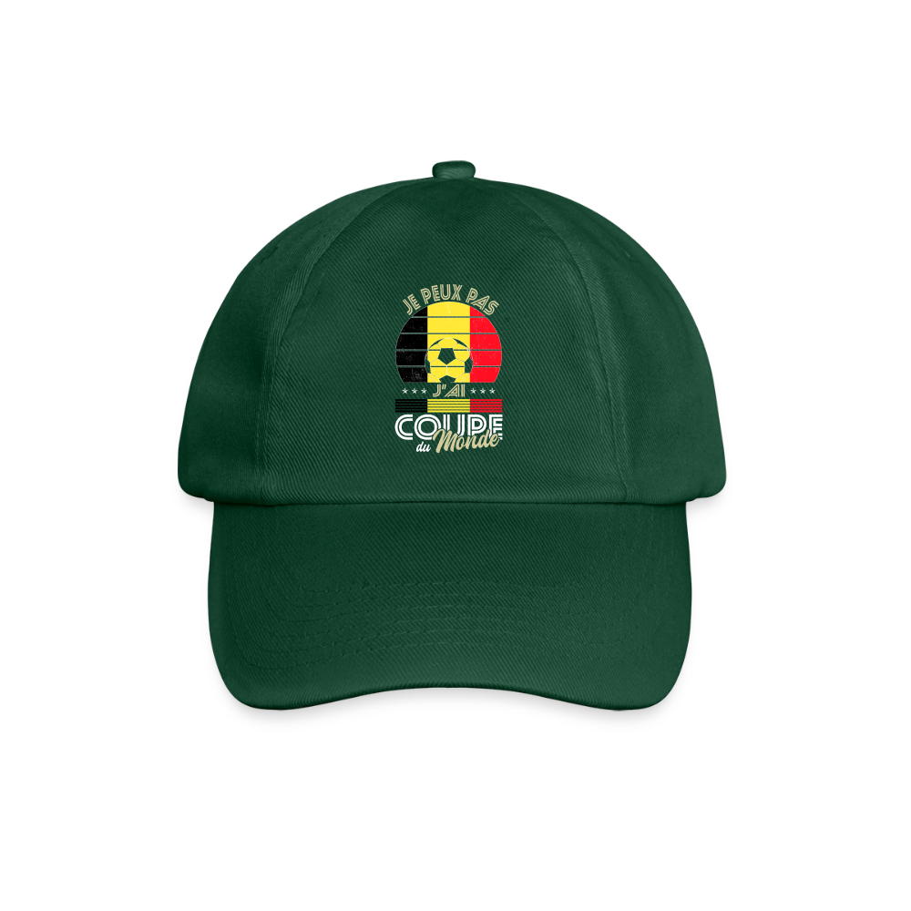 Casquette classique - Je peux pas j'ai Coupe du Monde - Belgique - vert bouteille