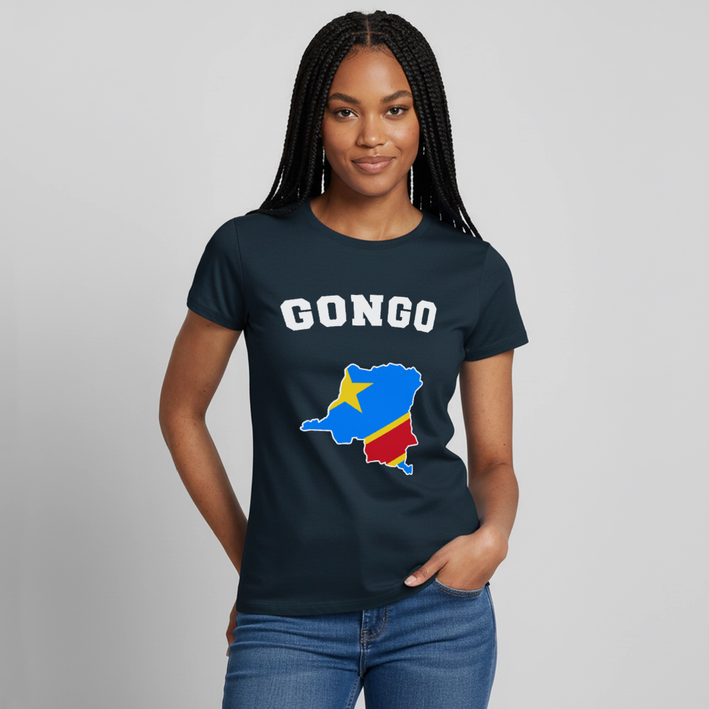 T-shirt Femme - RD Congo - marine