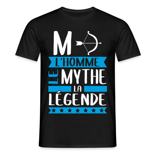 T-shirt homme Marc rébus – L’homme, le mythe, la légende - noir