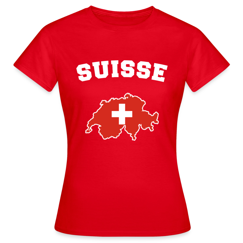 T-shirt Femme - Suisse - rouge