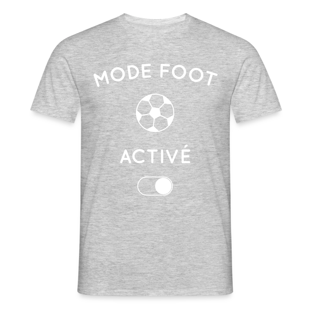 T-shirt Homme - Mode foot activé - gris chiné