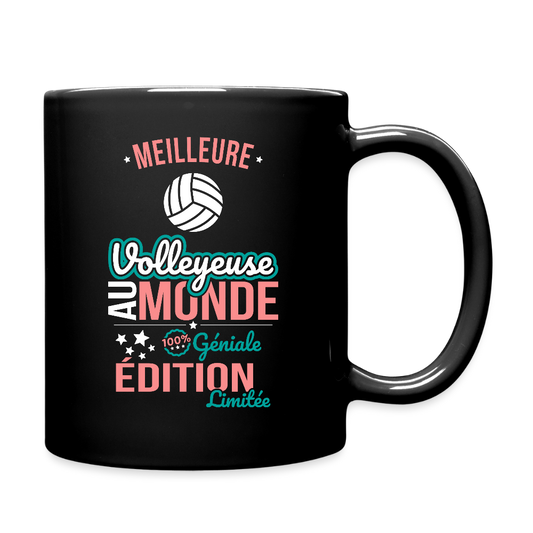 Mug uni - Meilleure Volleyeuse au monde - 100% géniale - noir