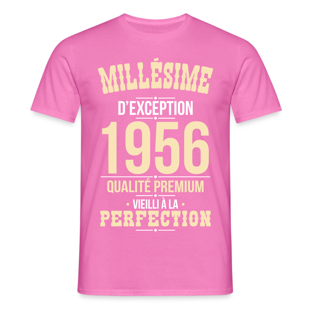 T-shirt Homme 70 Ans 1956 – Millésime d’Exception 1956 - rose