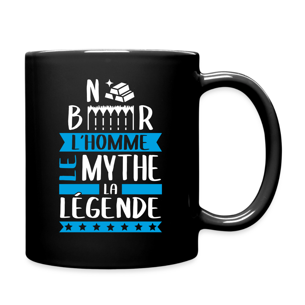 Mug uni Norbert rébus – L’homme, le mythe, la légende - noir