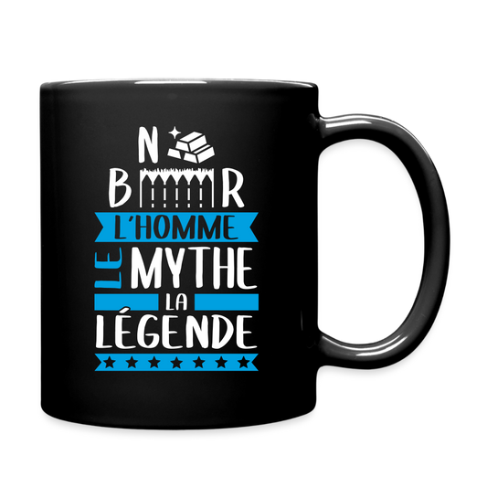 Mug uni Norbert rébus – L’homme, le mythe, la légende - noir