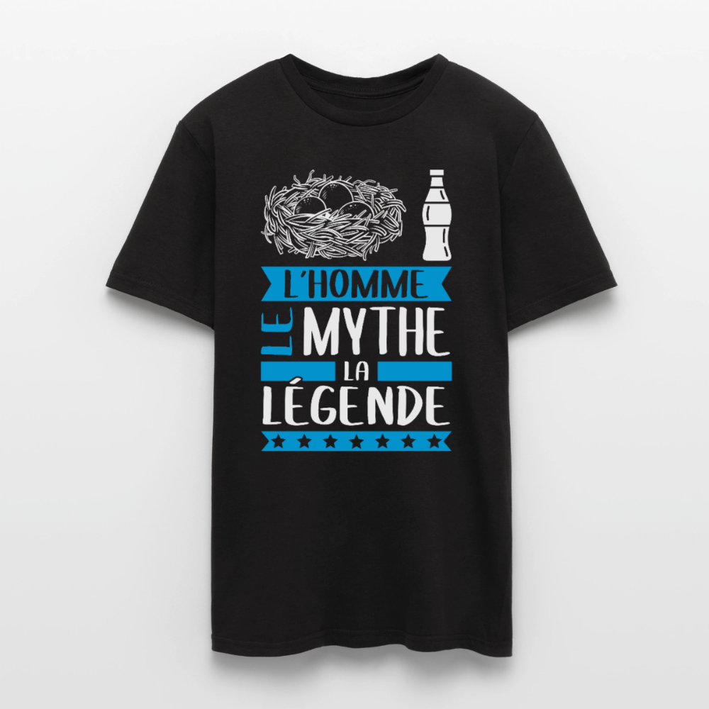 T-shirt homme Nicolas rébus – L’homme, le mythe, la légende - noir
