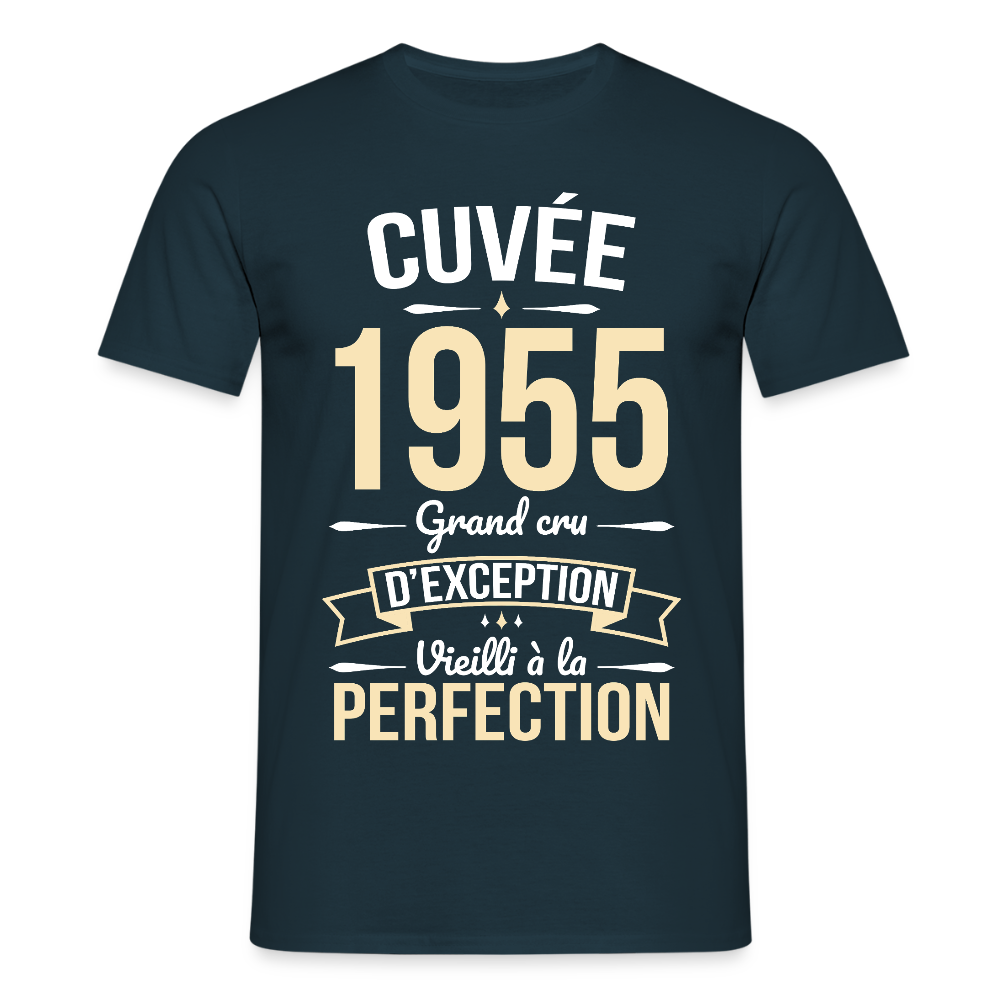 T-shirt Homme - Anniversaire 70 Ans - Cuvée 1955 - marine