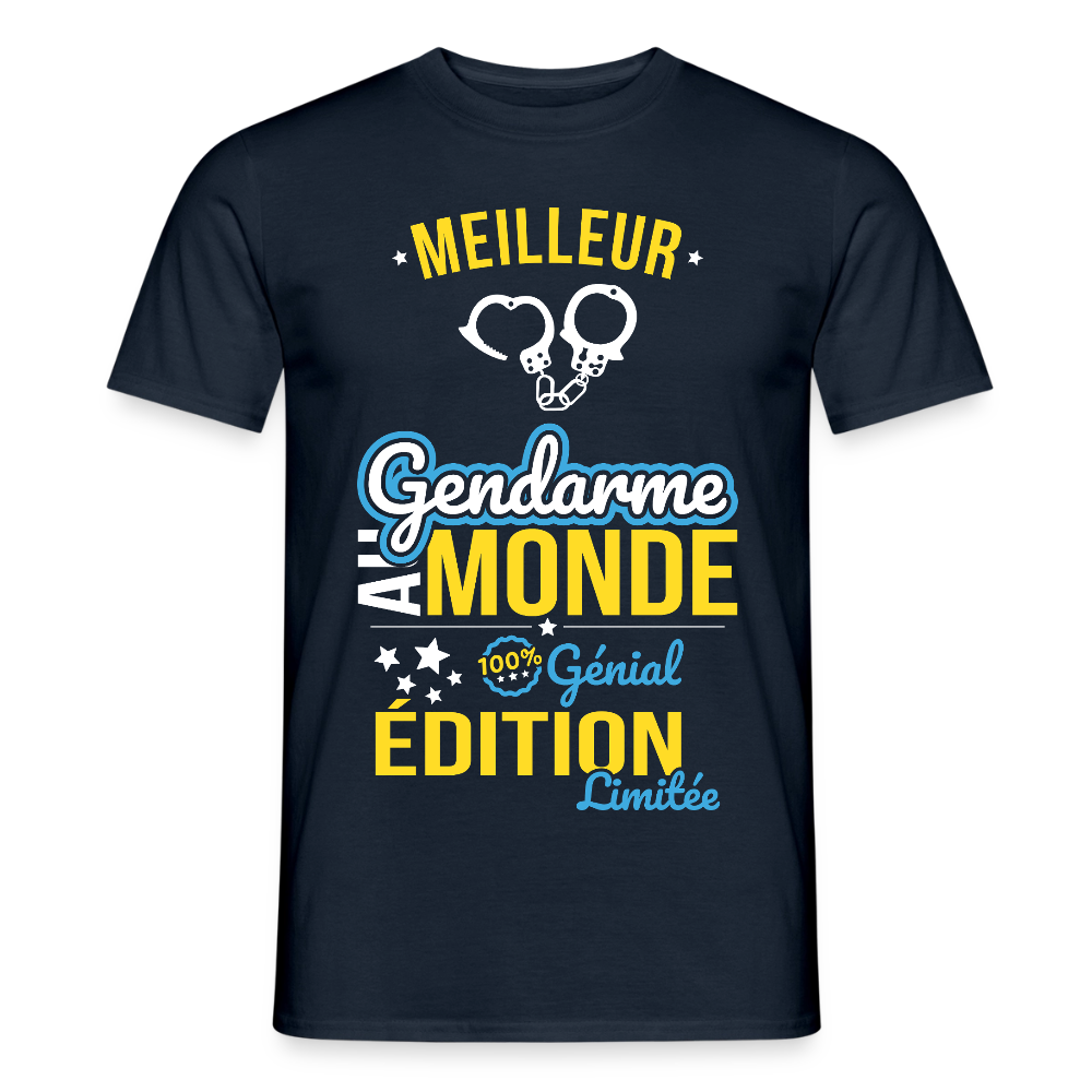 T-shirt Homme - Meilleur gendarme au Monde - marine