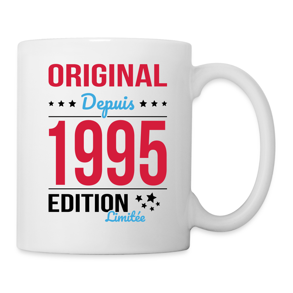 Mug blanc - Anniversaire 30 Ans - Original depuis 1995 - blanc
