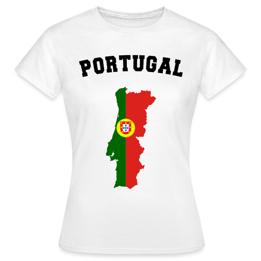 T-shirt Femme coloris clair - Portugal - blanc