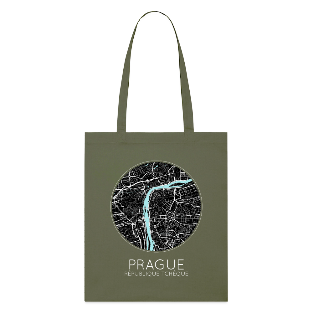 Tote Bag Prague Bio – Plan de Prague - kaki