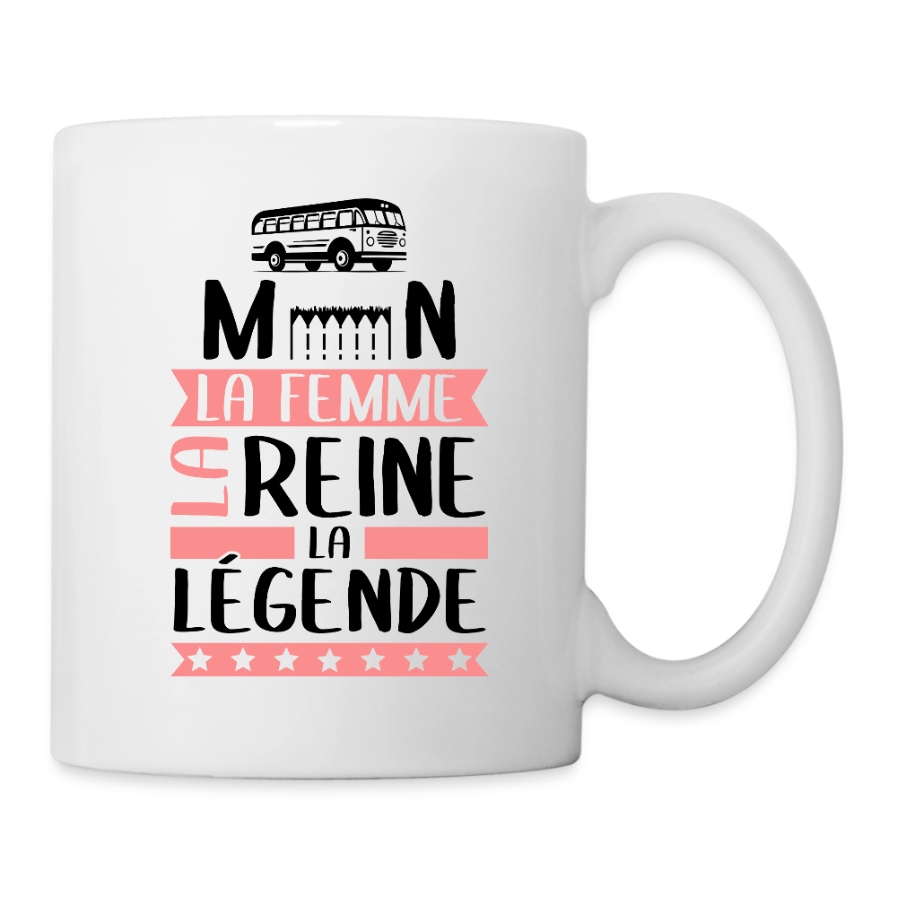 Mug blanc Carmen rébus – La femme, la reine, la légende - blanc