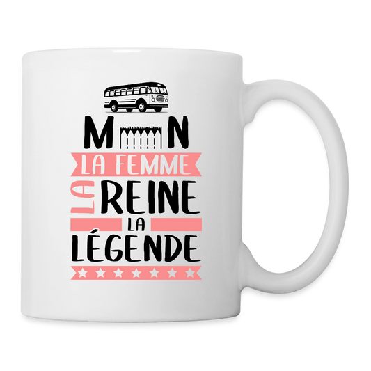 Mug blanc Carmen rébus – La femme, la reine, la légende - blanc