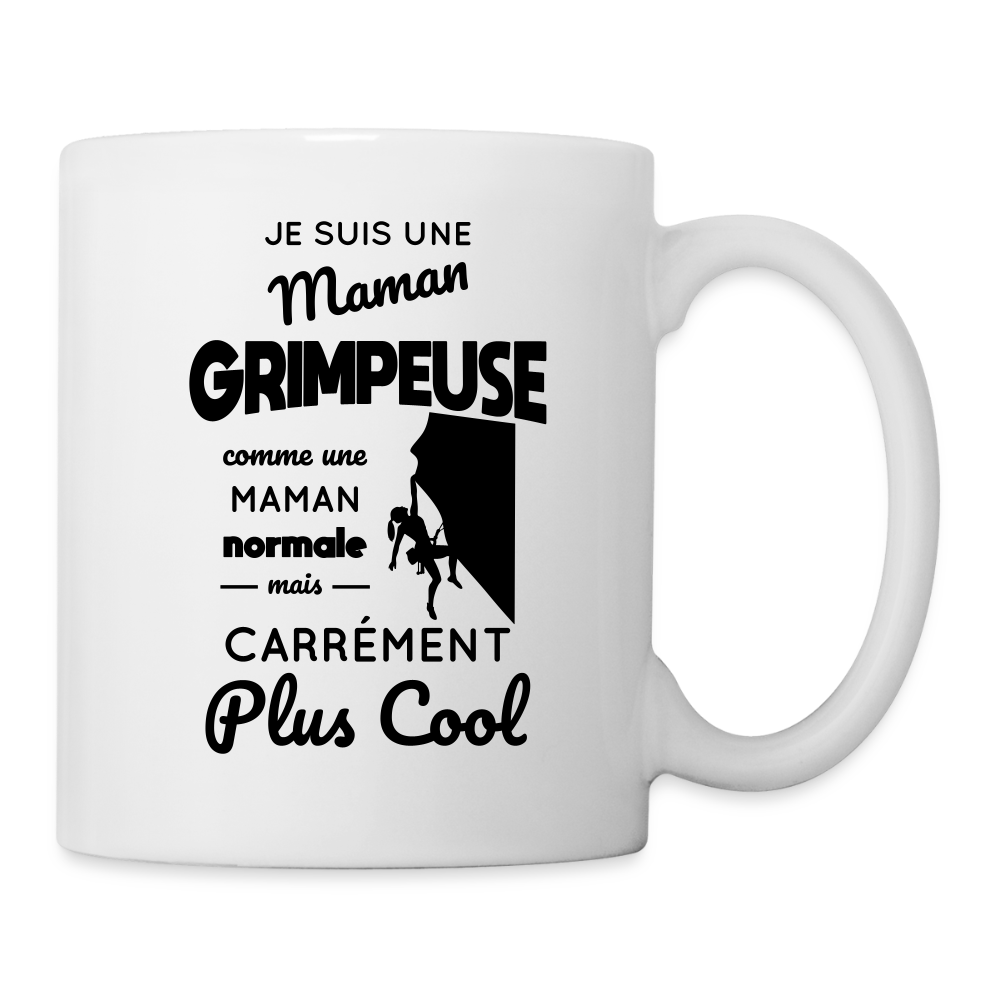 Mug blanc - Maman grimpeuse plus cool - blanc