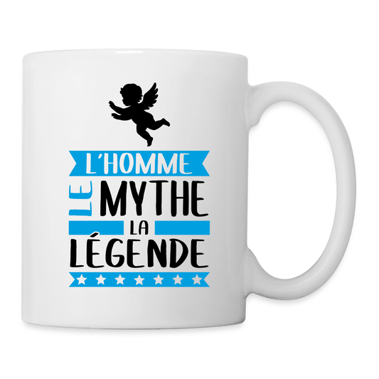 Mug blanc Ange rébus – L’homme, le mythe, la légende - blanc