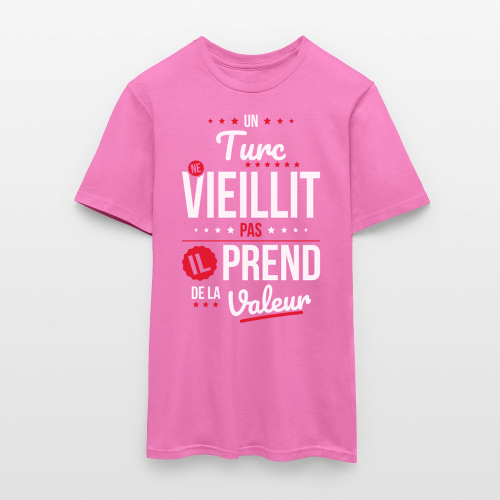 T-shirt Homme - Un Turc ne vieillit pas - rose