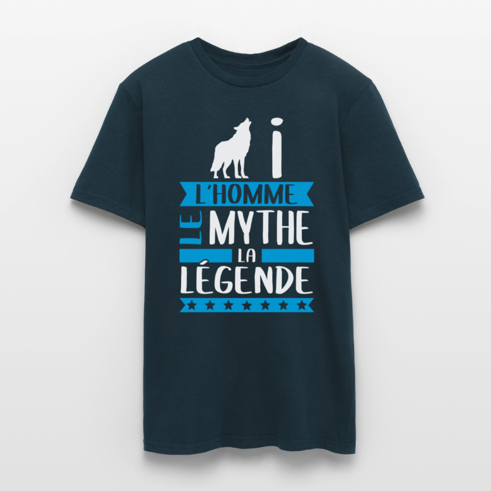 T-shirt homme Louis rébus – L’homme, le mythe, la légende - marine