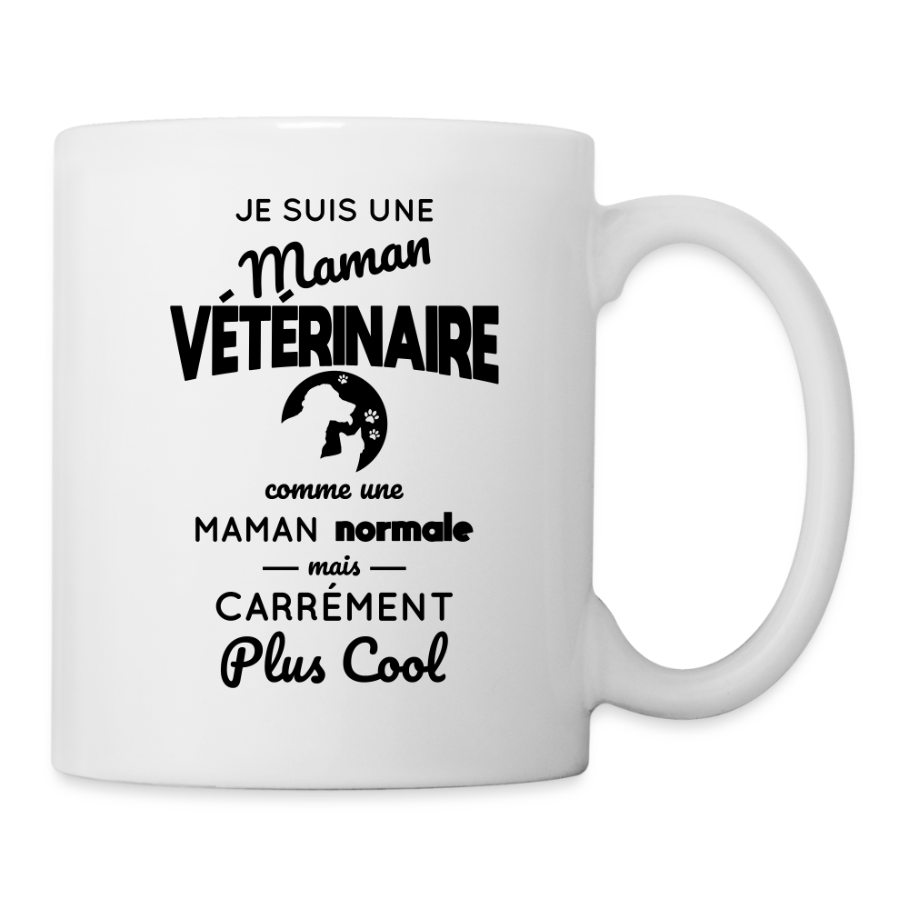 Mug blanc - Maman vétérinaire plus cool - blanc