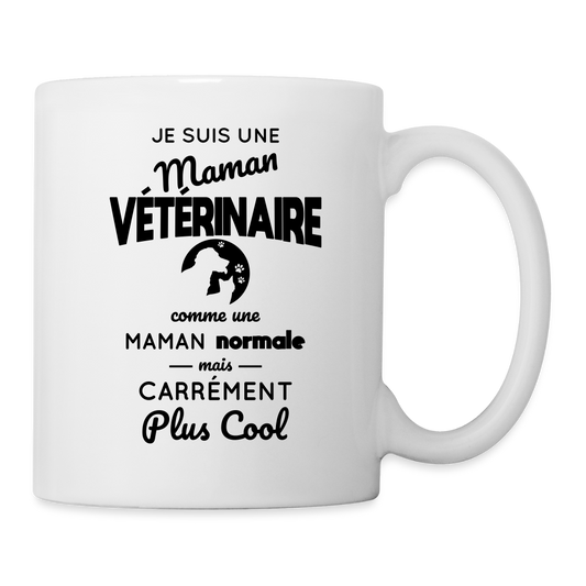 Mug blanc - Maman vétérinaire plus cool - blanc
