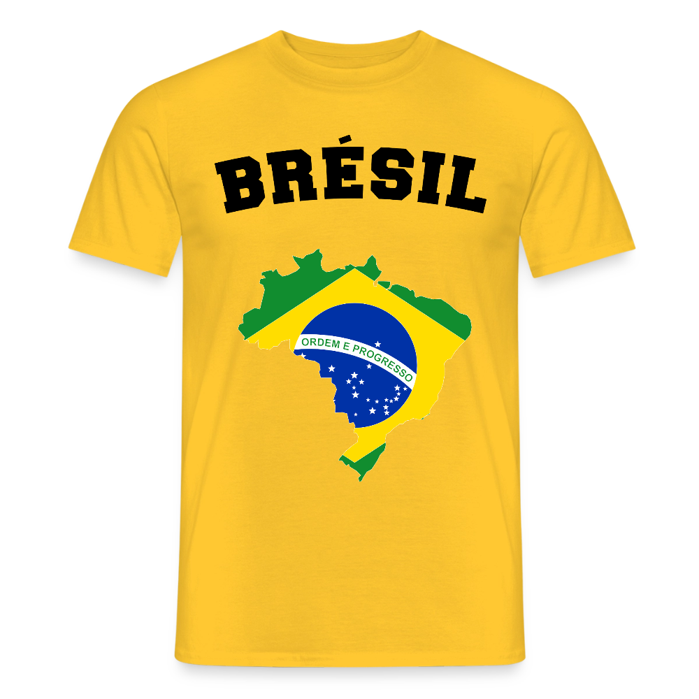 T-shirt Homme coloris clair - Brésil - jaune