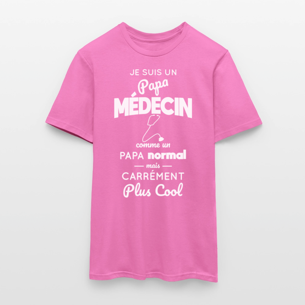 T-shirt Homme - Papa médecin plus cool - rose