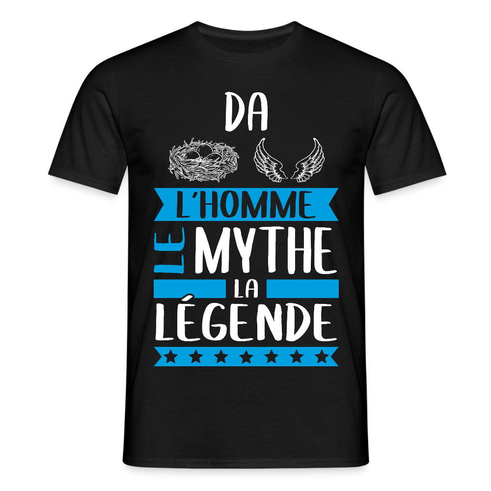 T-shirt homme Daniel rébus – L’homme, le mythe, la légende - noir