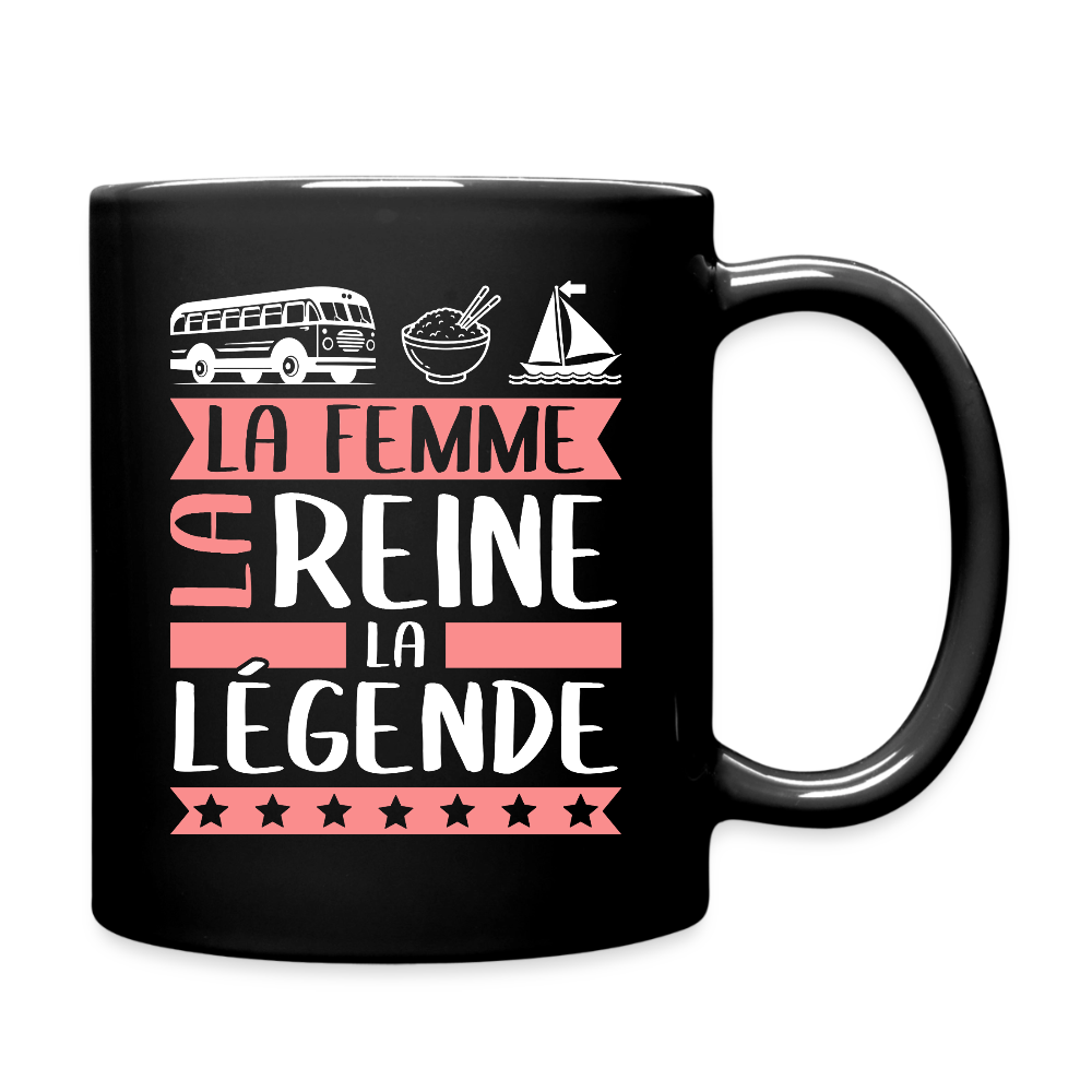 Mug uni Karima rébus – La femme, la reine, la légende - noir