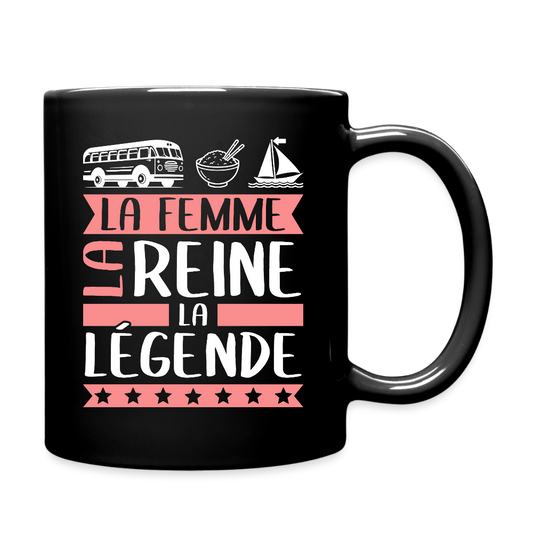 Mug uni Karima rébus – La femme, la reine, la légende - noir